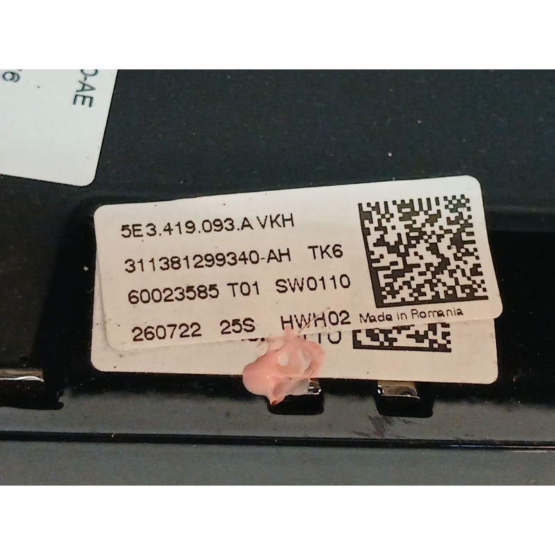 Recambio de volante para skoda fabia iv (pj3) 1.0 mpi referencia OEM IAM 5E3419093A 311139281340AC - Blanco 2
