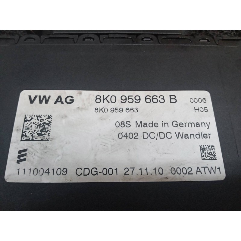 Recambio de centralita check control para audi a4 ber. (b8) básico quattro referencia OEM IAM 8K0959663B - Azul 3