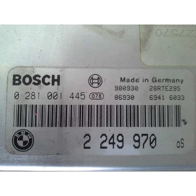 Recambio de centralita motor uce para bmw serie 3 berlina (e46) 320d referencia OEM IAM 2249970 0281001445 - Verde 2
