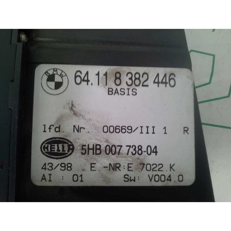 Recambio de mando climatizador para bmw serie 3 berlina (e46) 320d referencia OEM IAM 64118382446 5HB00773804 - Verde 3