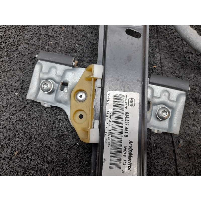 Recambio de elevalunas trasero izquierdo para seat ibiza (6j5) reference referencia OEM IAM - Negro 3