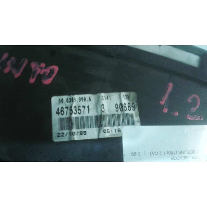 Recambio de cuadro instrumentos para fiat punto berlina (188) 1.2 cat referencia OEM IAM 6063099906 135839 46753571 2