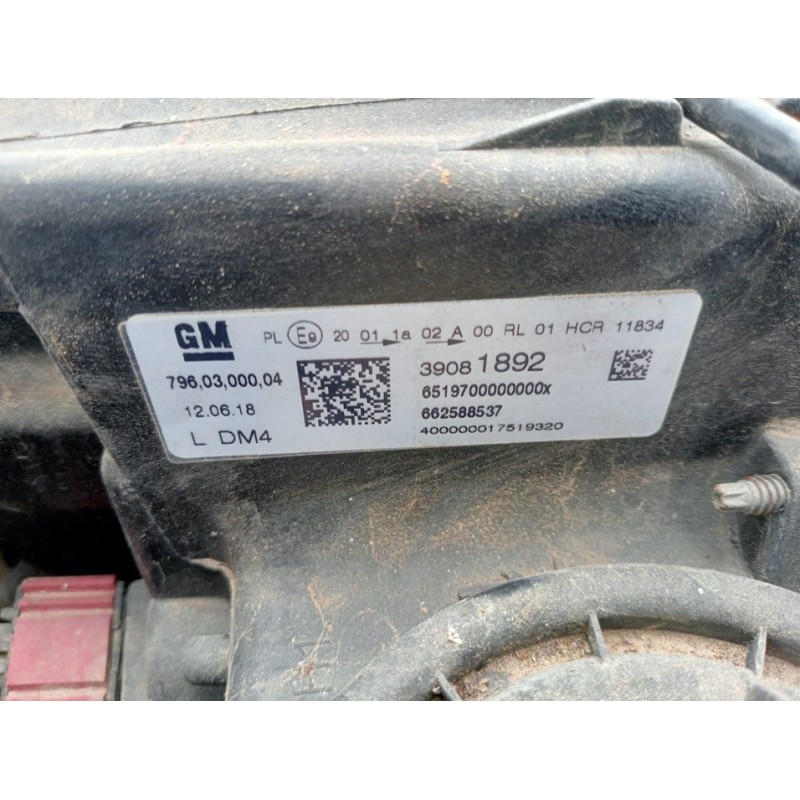 Recambio de faro izquierdo para opel astra k (b16) 1.0 turbo (68) referencia OEM IAM 39081892 - Marrón 3