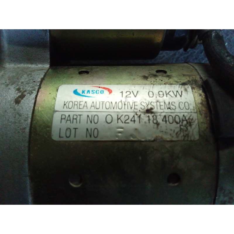 Recambio de motor arranque para kia shuma 1.5 cat referencia OEM IAM OK24118400A 136004 KASCO 4