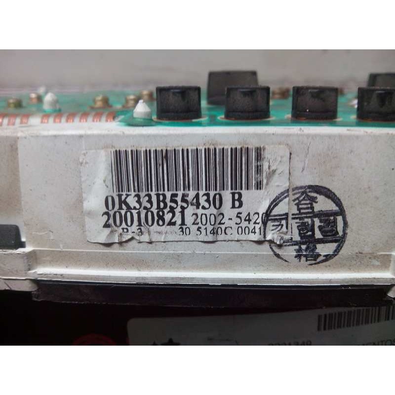 Recambio de cuadro instrumentos para kia rio 1.3 cat referencia OEM IAM 0K33B55430B 20025420 20010821 3
