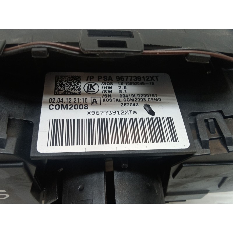 Recambio de mando luces para peugeot 3008 monospace (0u_) 2.0 hdi hybrid4 referencia OEM IAM 96773912XT - Gris 2