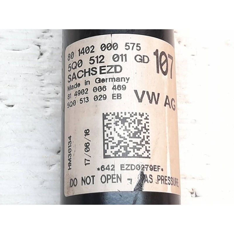 Recambio de amortiguador trasero izquierdo para audi a3 sportback (8va) attraction referencia OEM IAM 5Q0512011GD - Blanco 2