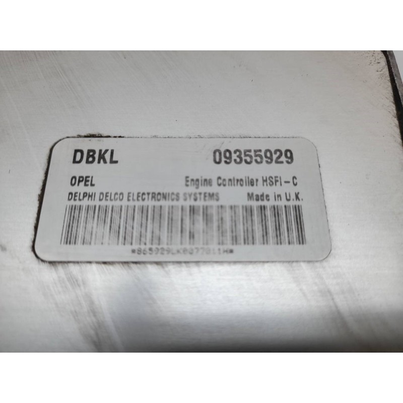 Recambio de centralita motor uce para opel astra g caravan comfort referencia OEM IAM 09355929 4