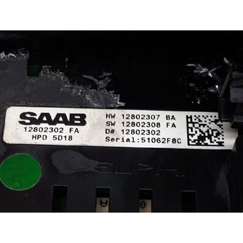 Recambio de pantalla multifuncion para saab 9-3 berlina 1.9 tid vector (i/d) referencia OEM IAM 12802307 12802308 12802302 - Azul 3