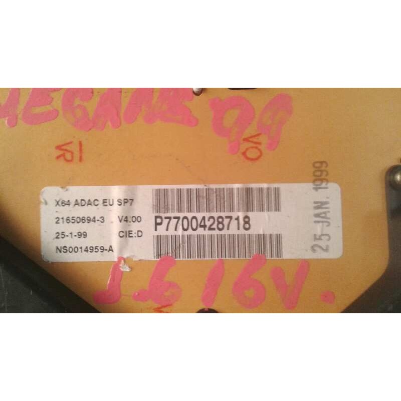 Recambio de cuadro instrumentos para renault megane i classic (la0) 1.6 referencia OEM IAM P7700428718 136195 SAGEM 3