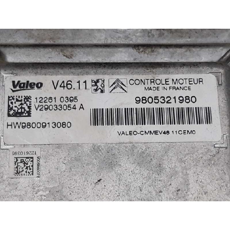 Recambio de centralita motor uce para peugeot 208 style referencia OEM IAM 9805321980 122610395 3