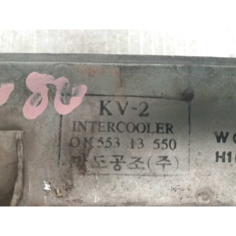 Recambio de intercooler para kia carnival 2.9 turbodiesel cat referencia OEM IAM 0K55313550 2