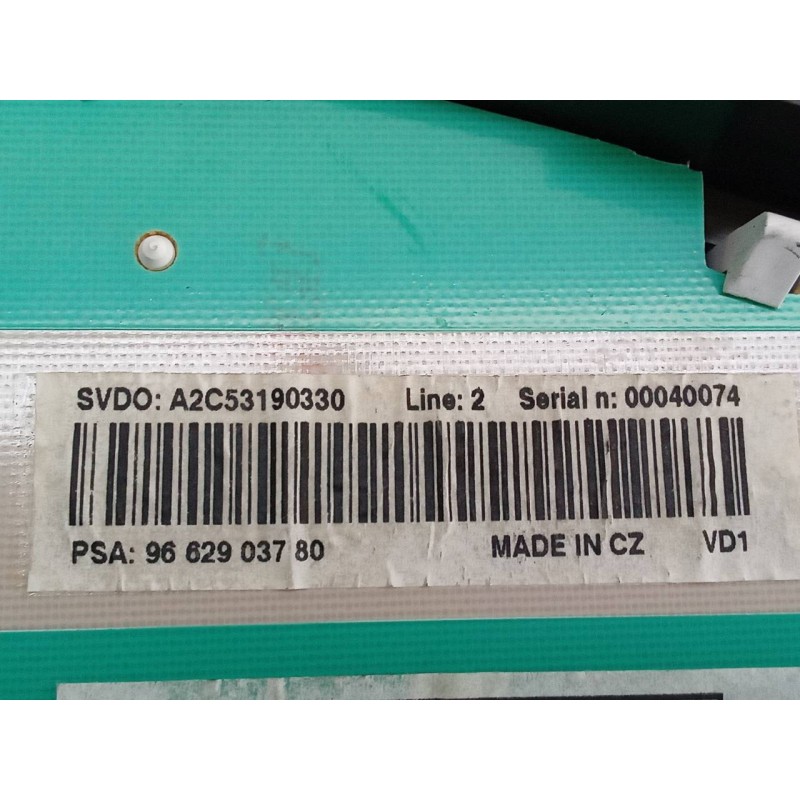 Recambio de cuadro instrumentos para peugeot 207 urban referencia OEM IAM 9662903780 - Gris 2