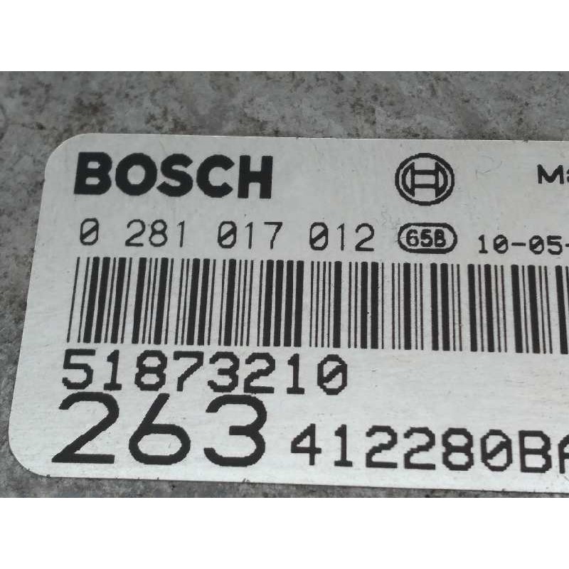 Recambio de centralita motor uce para fiat doblo emotion referencia OEM IAM 0281017012 51873210 BOSCH - Blanco 3
