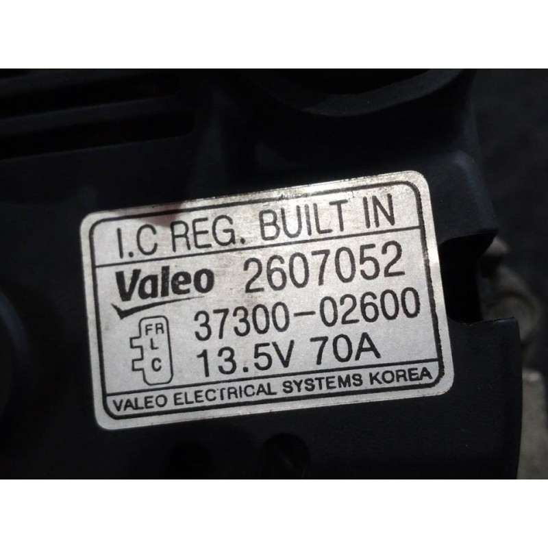 Recambio de alternador para kia picanto 1.1 emotion referencia OEM IAM 3730002600 2607052 VALEO 5