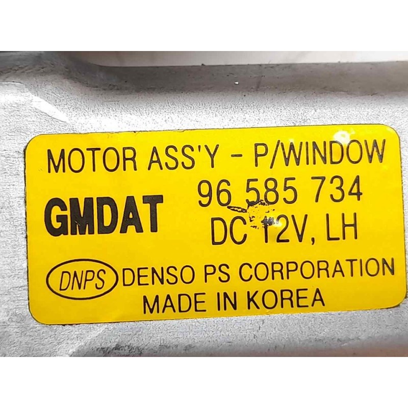 Recambio de elevalunas delantero izquierdo para chevrolet kalos 1.4 se referencia OEM IAM 96585734 2