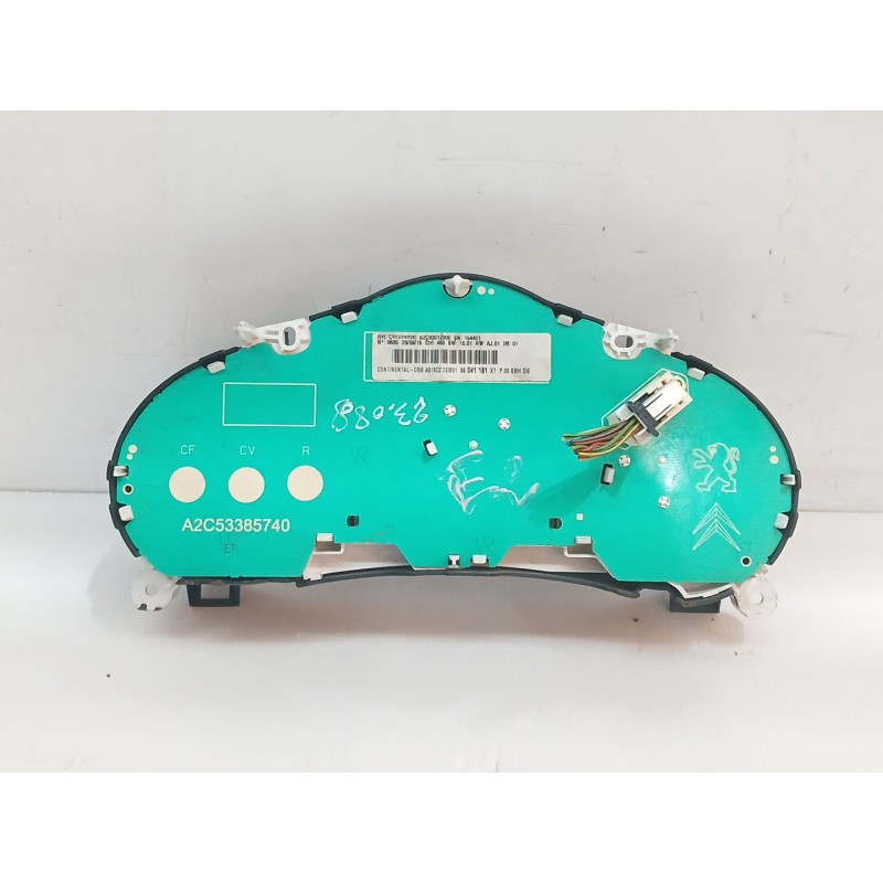 Recambio de cuadro instrumentos para citroën c3 tonic referencia OEM IAM 98041181XT - Azul 3