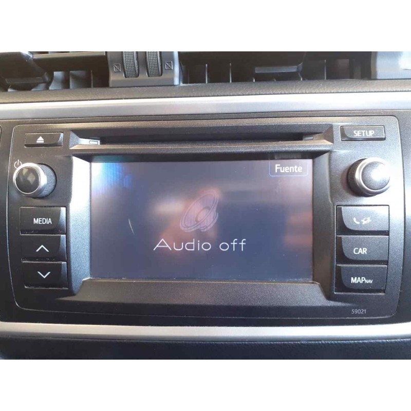 Recambio de sistema audio / radio cd para toyota auris hybrid active referencia OEM IAM - Negro 2