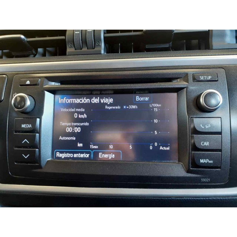 Recambio de sistema audio / radio cd para toyota auris hybrid active referencia OEM IAM - Negro 4