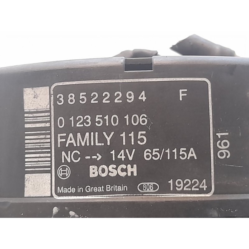Recambio de alternador para chrysler voyager (gs) 2.5 td se referencia OEM IAM 0123510106 38522294 BOSCH - Gris 2