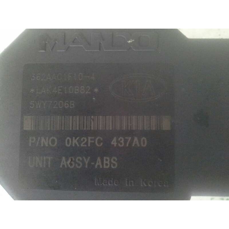 Recambio de abs para kia carens 2.0 turbodiesel cat referencia OEM IAM 0K2FC437A0 5WY7206B 0K2FC437A0 - Gris 3