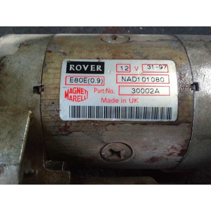 Recambio de motor arranque para mg serie 400 (xw) referencia OEM IAM NAD101080 38816 3
