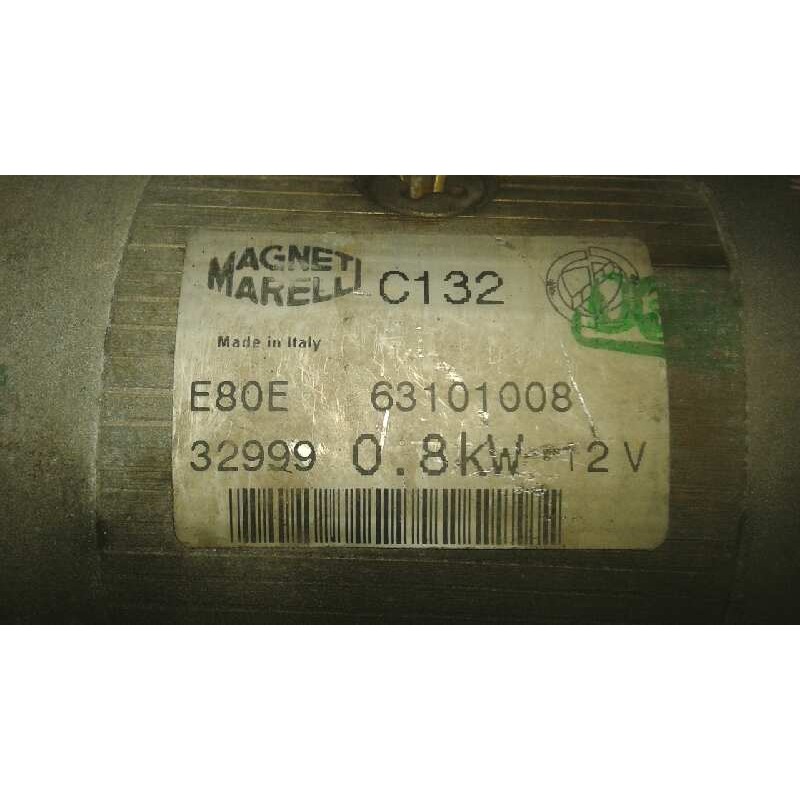 Recambio de motor arranque para fiat seicento (187) 1.1 referencia OEM IAM 63101008  C132 - Azul 2