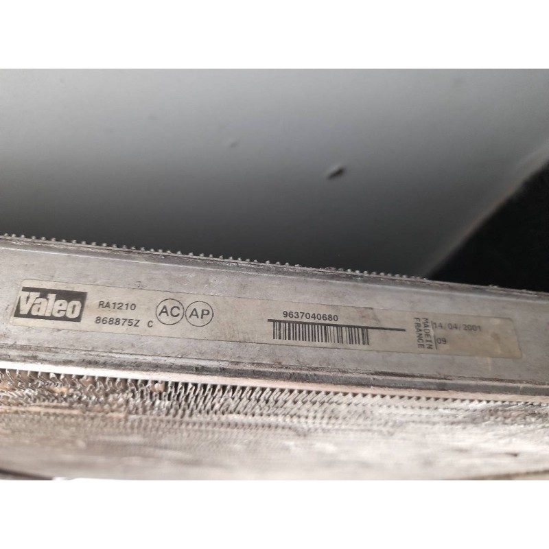 Recambio de radiador agua para citroën xsara picasso 1.8 16v exclusive referencia OEM IAM 9637040680 5