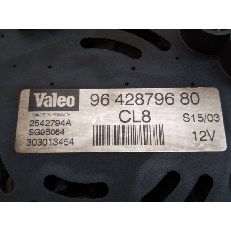 Recambio de alternador para citroën c3 1.1 vivace referencia OEM IAM 9642879680 CL8 - Gris 2