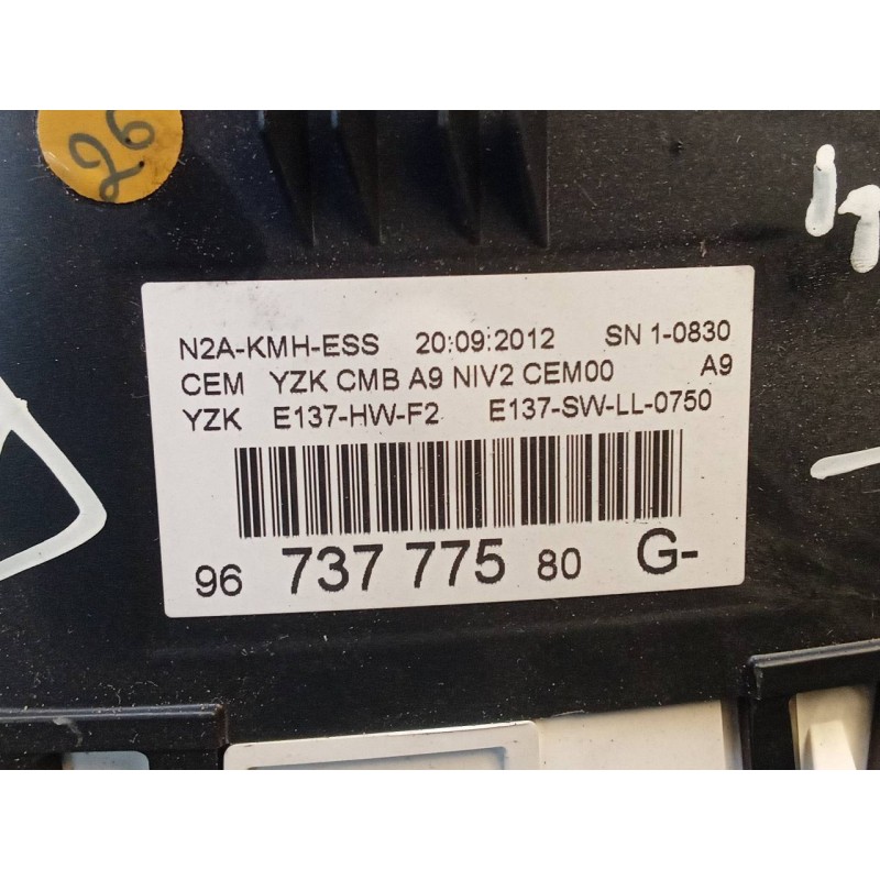 Recambio de cuadro instrumentos para peugeot 208 style referencia OEM IAM 9673777580 5
