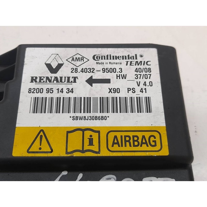 Recambio de centralita airbag para dacia sandero ambiance referencia OEM IAM 8200951434 28403295003 3