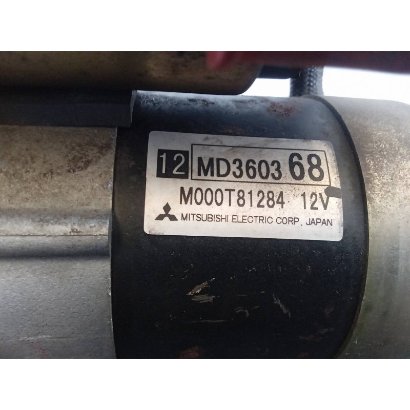 Recambio de motor arranque para mitsubishi colt (cj0) 1.6 cat referencia OEM IAM MD360368 M000T81284 MITSUBISHI 2