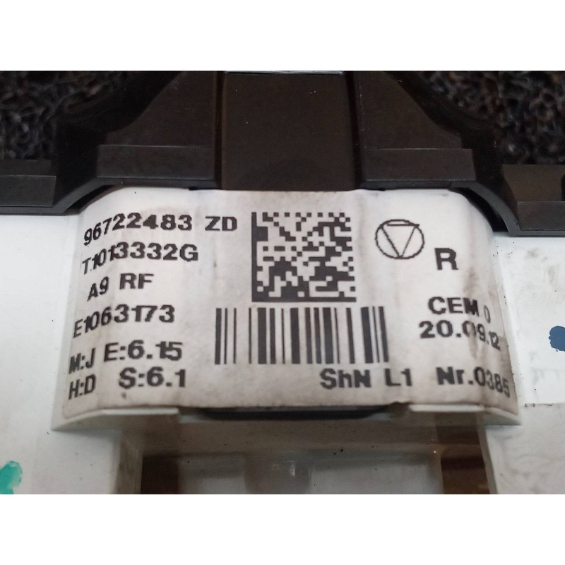 Recambio de mando calefaccion / aire acondicionado para peugeot 208 style referencia OEM IAM 96722483ZD 2