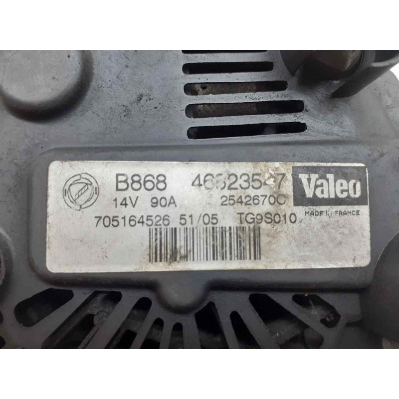Recambio de alternador para fiat grande punto (199) 1.3 16v multijet active (55kw) referencia OEM IAM 46823547 2