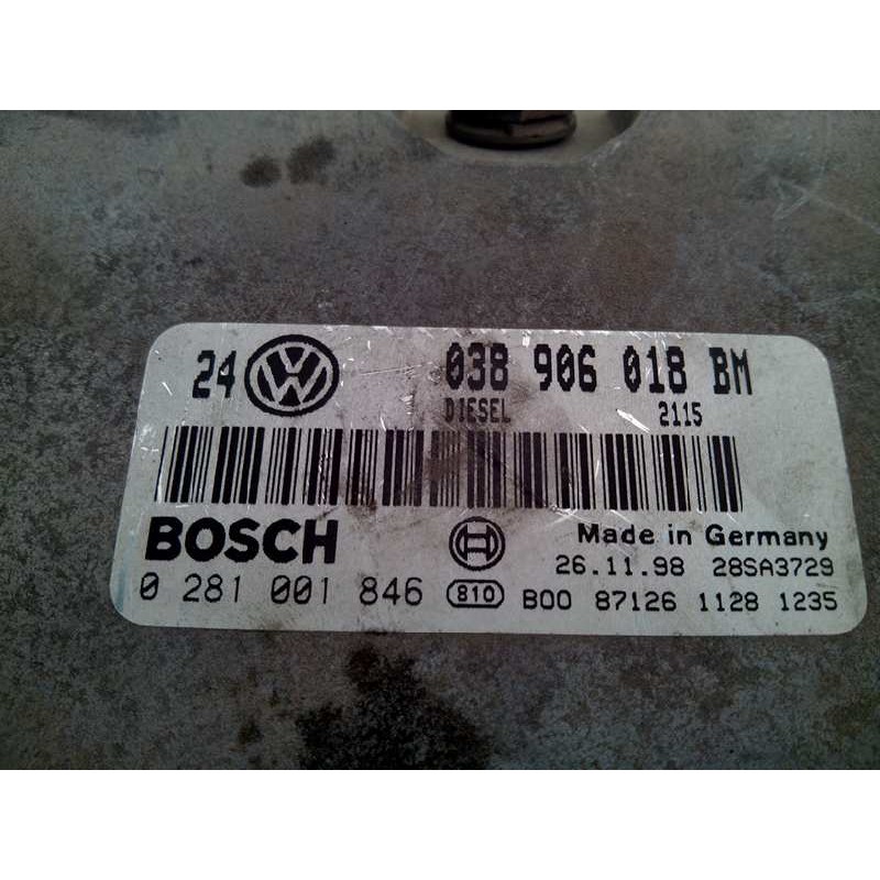Recambio de centralita motor uce para volkswagen golf iv berlina (1j1) 1.9 tdi referencia OEM IAM 038906018BM 0281001846 BOSCH - Negro 2