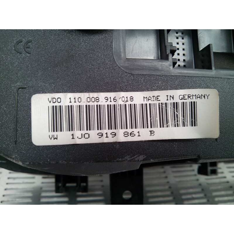 Recambio de cuadro instrumentos para volkswagen golf iv berlina (1j1) 1.9 tdi referencia OEM IAM 1J0919861B 110008916018 VDO - Negro 2