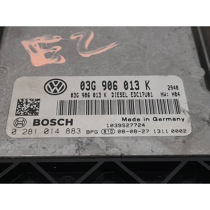 Recambio de centralita motor uce para seat ibiza sc (6j1) sport referencia OEM IAM 0281014883 03G906013K BOSCH - Azul 2