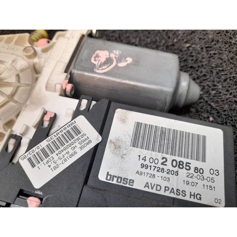 Recambio de elevalunas delantero derecho para fiat ulysse (179) 2.0 jtd dynamic referencia OEM IAM 1400208580 BROSE - Azul 5