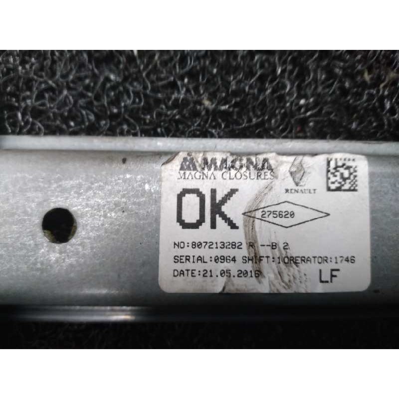 Recambio de elevalunas delantero izquierdo para dacia sandero stepway referencia OEM IAM 807213282 - Azul 3