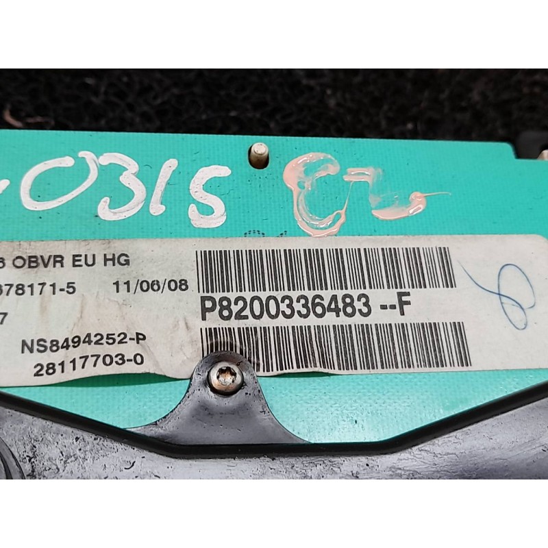 Recambio de cuadro instrumentos para renault kangoo (f/kc0) authentique pack referencia OEM IAM P8200336483F - Blanco 2
