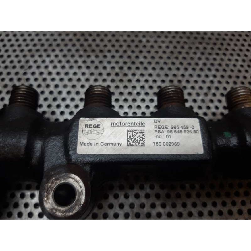 Recambio de rampa inyectora para citroën xsara picasso 1.6 hdi 90 exclusive plus referencia OEM IAM 9654590 9654592680 750002969 2