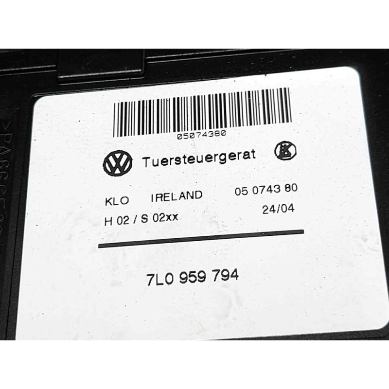 Recambio de elevalunas trasero derecho para volkswagen touareg (7la) tdi r5 referencia OEM IAM 7L0959794 - Negro 2