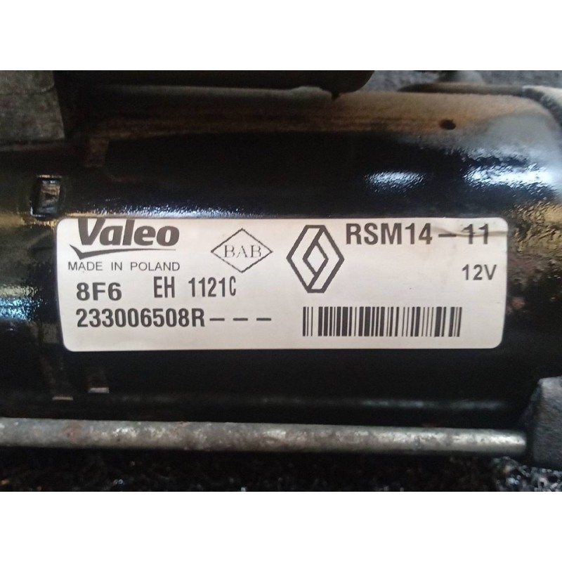 Recambio de motor arranque para dacia sandero stepway referencia OEM IAM 233006508R  VALEO - Azul 2