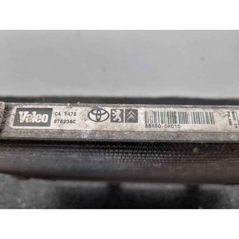 Recambio de condensador / radiador aire acondicionado para citroën c1 audace referencia OEM IAM 884500H010 876236C VALEO - Blanco 3
