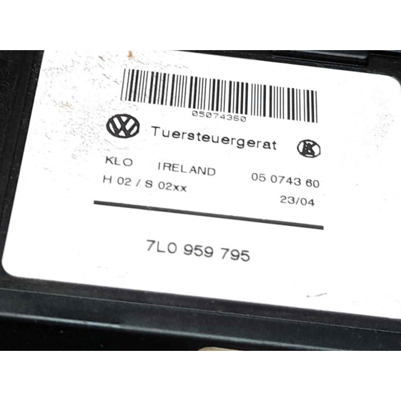 Recambio de elevalunas trasero izquierdo para volkswagen touareg (7la) tdi r5 referencia OEM IAM 7L0959795 - Negro 3