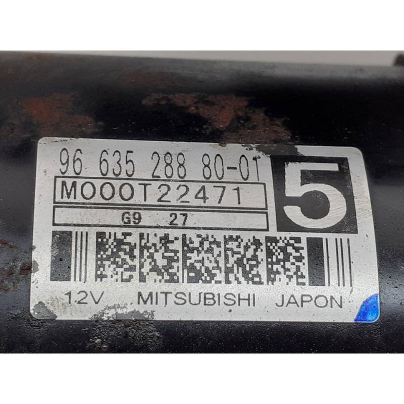 Recambio de motor arranque para citroën c4 picasso millenium referencia OEM IAM 9663528880 - Negro 2