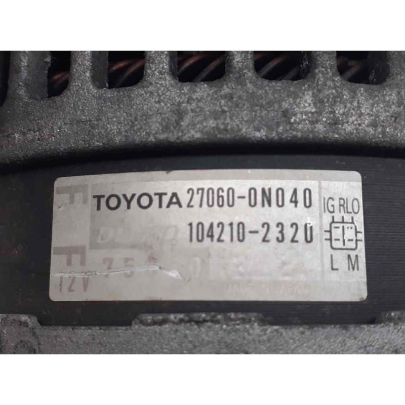 Recambio de alternador para toyota auris active referencia OEM IAM 270600N040 104210232D DENSO - Blanco 2