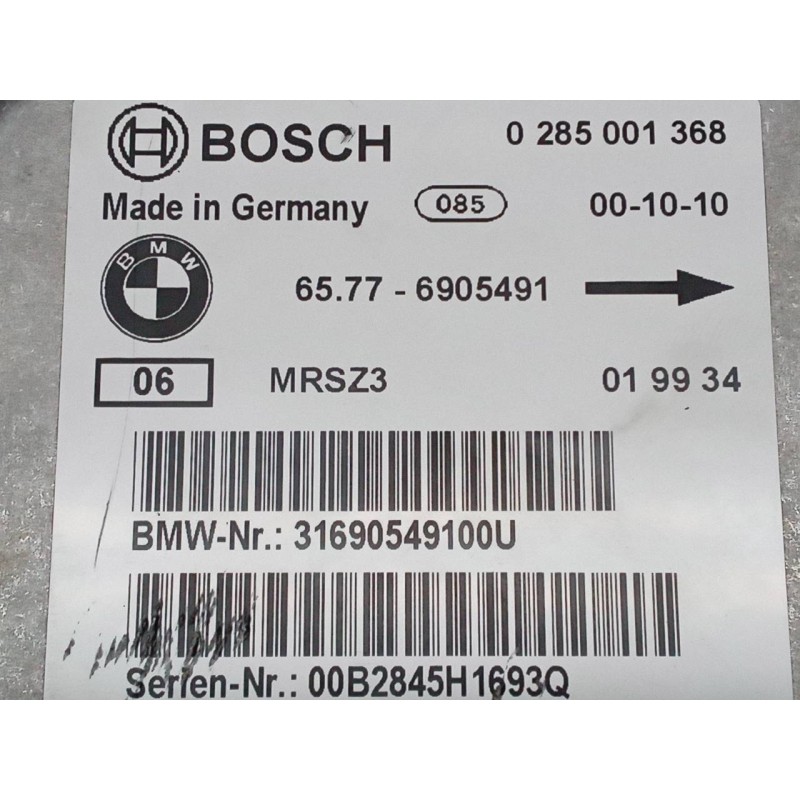 Recambio de centralita airbag para bmw serie 3 berlina (e46) 318i referencia OEM IAM 0285001368 65776905491 - Gris 3