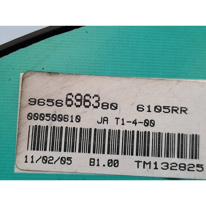 Recambio de cuadro instrumentos para peugeot 206 berlina e-music referencia OEM IAM 9656696380 5