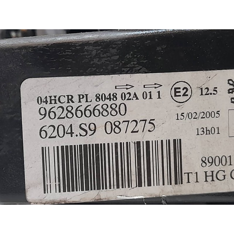 Recambio de faro izquierdo para peugeot 206 berlina e-music referencia OEM IAM 962866680 5